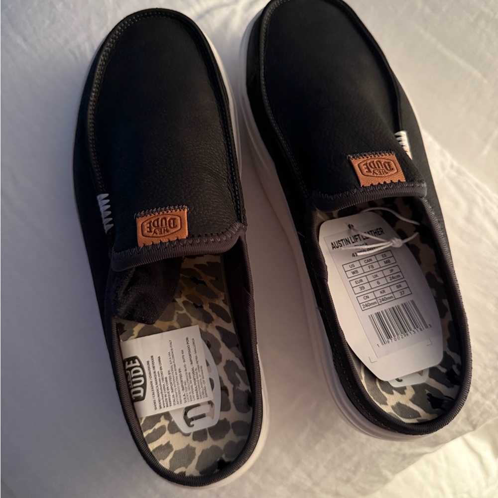 Hey Dude Black Slip-On Shoes